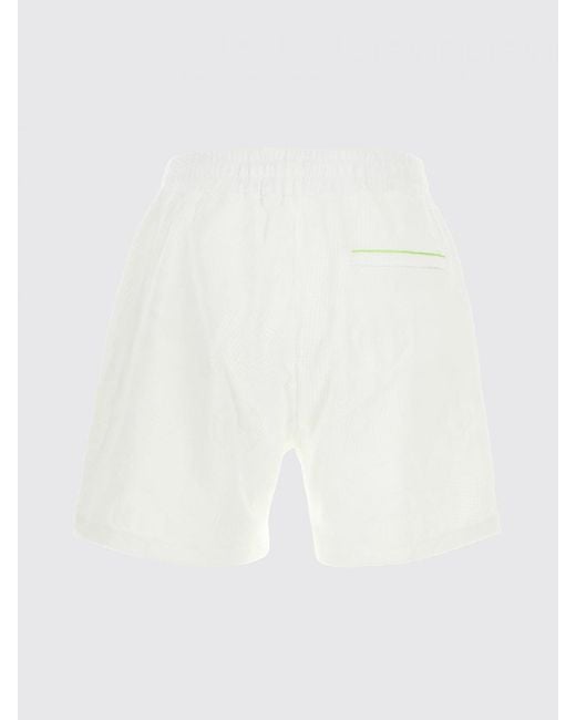 Casablanca White Cotton-Blend Athletic Shorts With An Elasticated Waist And Logo for men