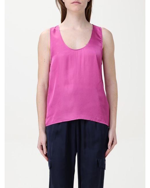Liu Jo Pink Silk Cami Top Relaxed Fit