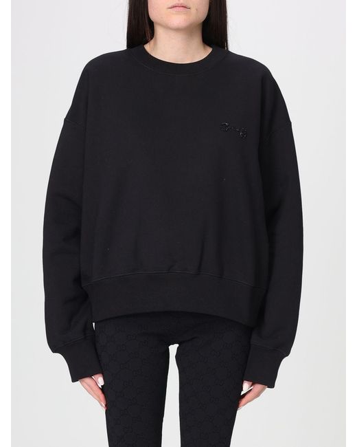 Gucci Blue Horsebit Cotton Crewneck Sweatshirt