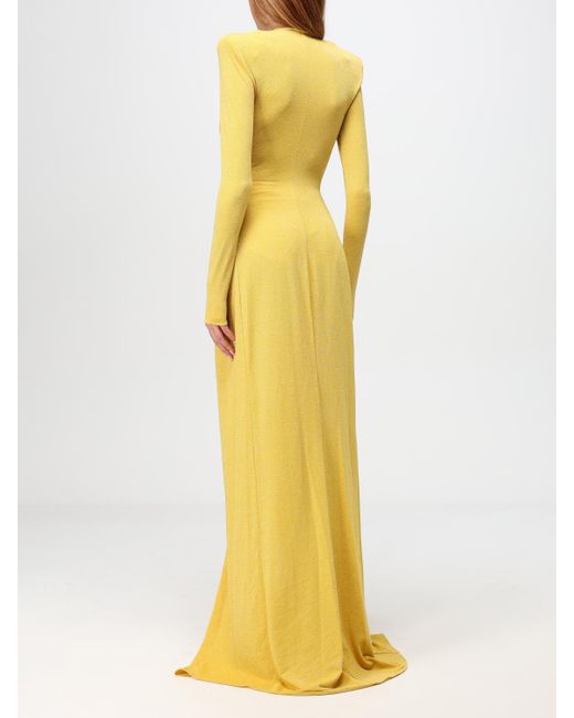 Elisabetta Franchi Dress in Yellow | Lyst