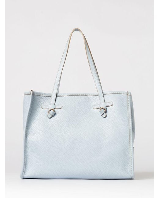 Gianni Chiarini Blue Marcella Hammered Leather Bag