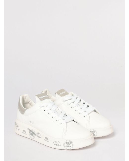 Premiata Natural Belle Leather Sneakers