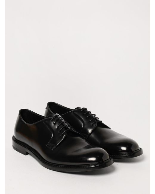 Doucal's Black Brogue Shoes for men