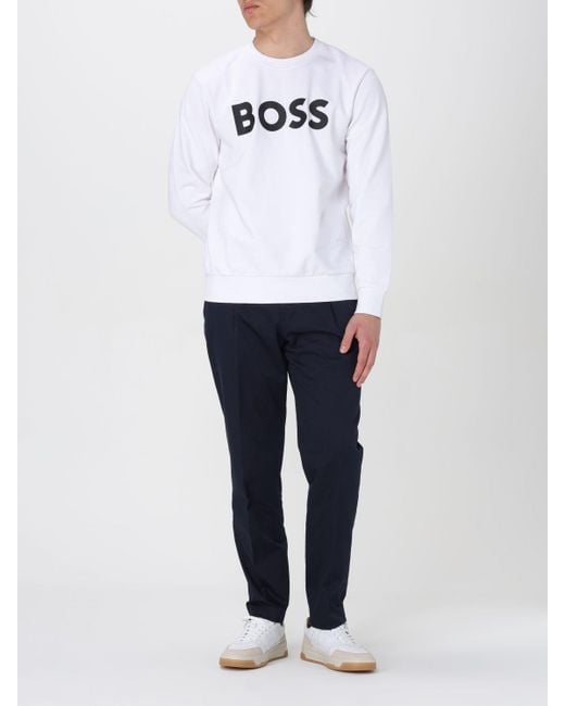 Boss Sweatshirt in White für Herren