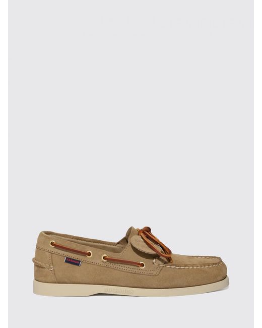 Sebago Brown Portland Artisan Suede Boat Shoes for men