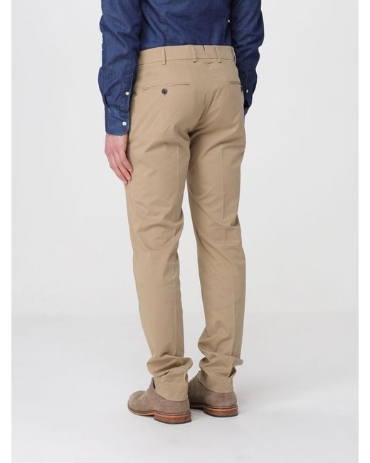 Incotex Blue Cotton Chino Trousers for men