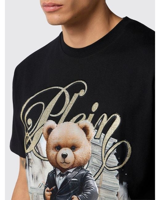 Philipp Plein Black T-Shirt for men