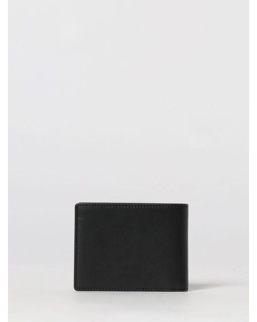 Boss White Smooth Leather Bifold Wallet With Emed Logo And Coin Pocket for men