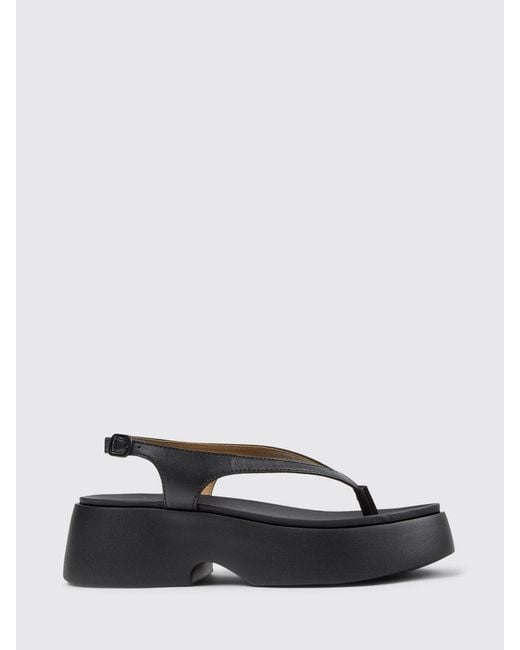 Camper White Tasha Leather Sandal