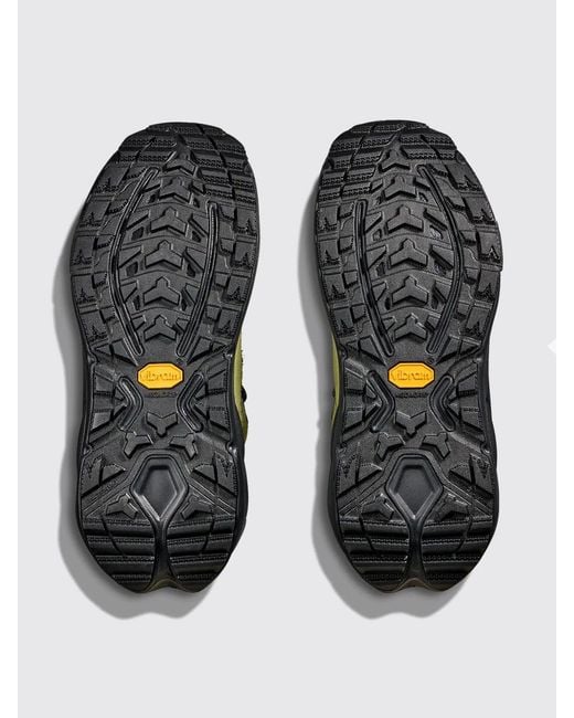 Hoka One One Green Elite Terrain System Kaha 3 Gore-Tex And Suede Sneakers for men