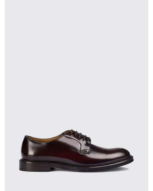 Doucal's White Brogue Shoes for men