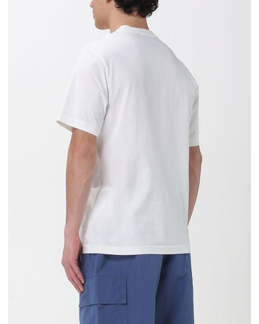 Autry White Cotton T-Shirt With Logo Print for men