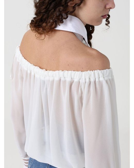 Elisabetta Franchi White Polyester Top