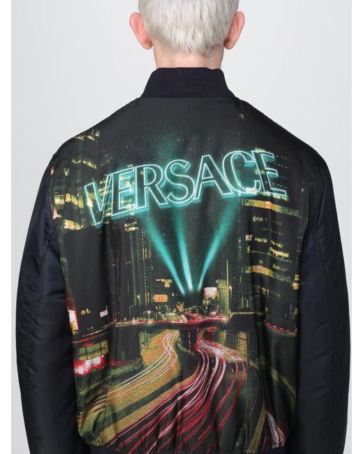 Veste Homme Versace pour homme en coloris Blue