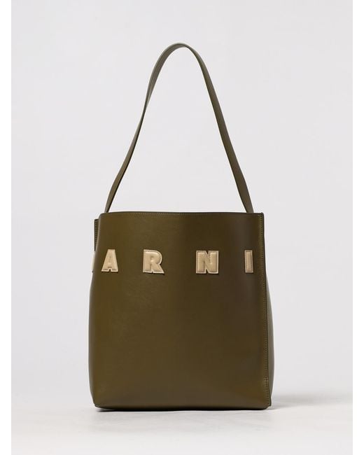 Marni Green Museo Shoulder Bag By