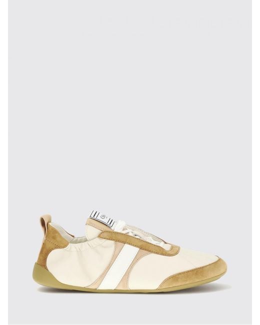 Chloé Natural Chlo&Eacute Kick Leather Sneakers