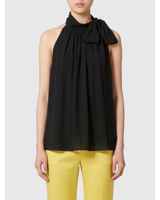 Valentino Black Silk Top
