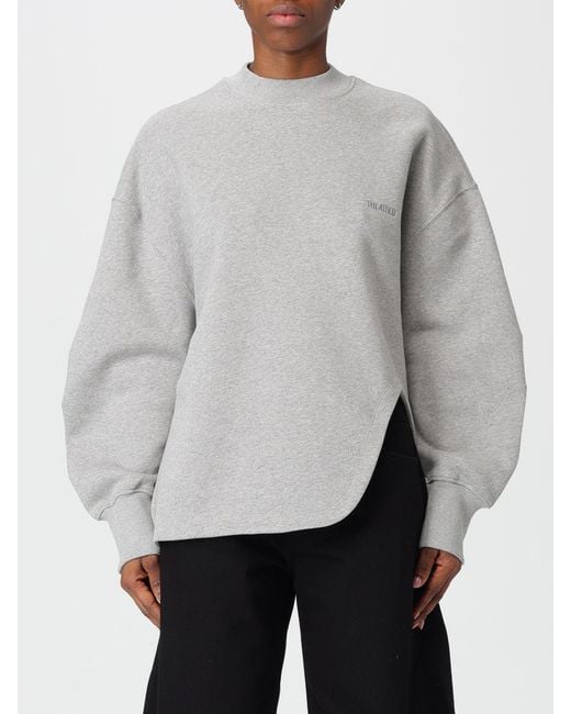 The Attico Gray Sweatshirt