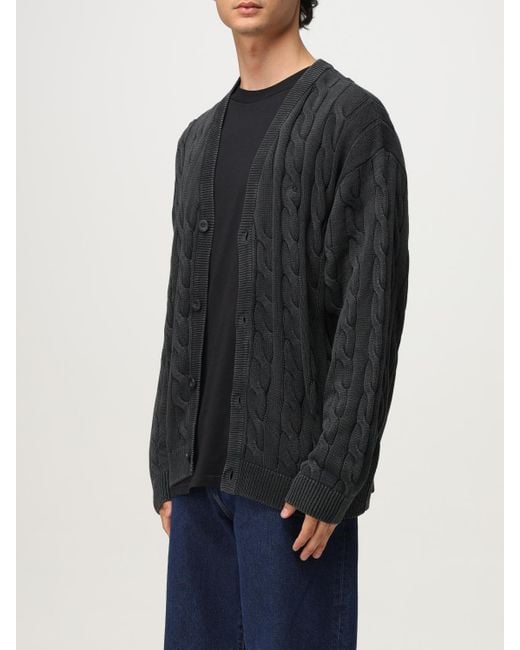 Carhartt Blue Knitted Cardigan for men