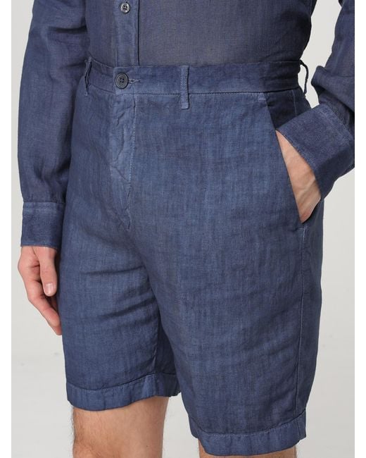 120% Lino Blue Short for men