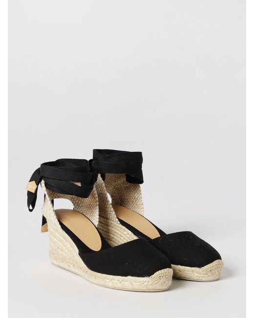 Castaner Black Carina Cotton Canvas Espadrilles