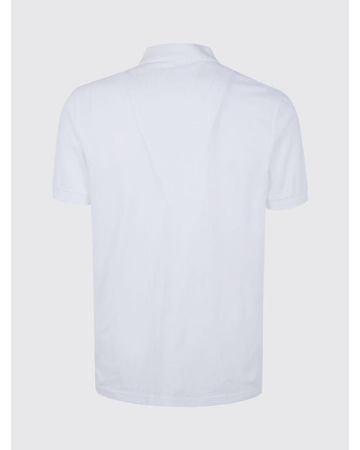 Fred Perry White Cotton Polo Shirt With Logo for men