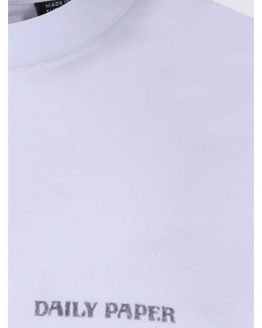 Daily Paper White Printed Cotton T-Shirt for men