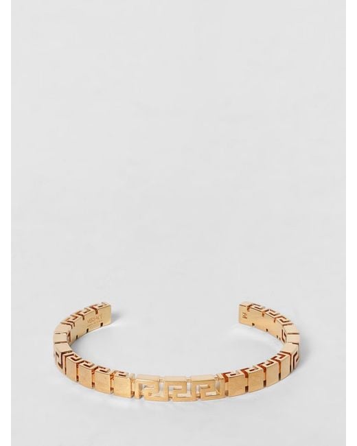 Versace Natural Greca Brass Bracelet