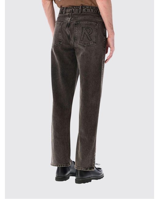 Represent Black Split Wide-Leg Jeans for men