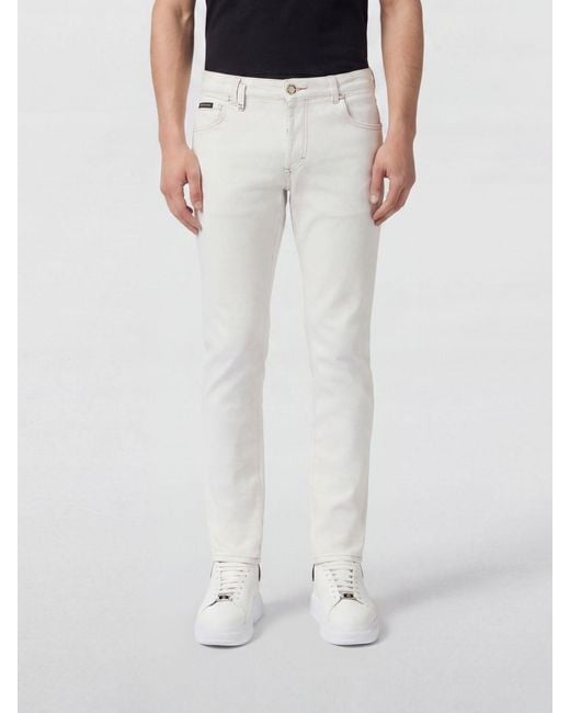 Philipp Plein White Jeans for men