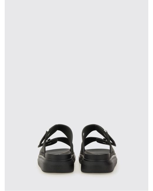 McQueen Black Hyrid Rubber Sandal for men