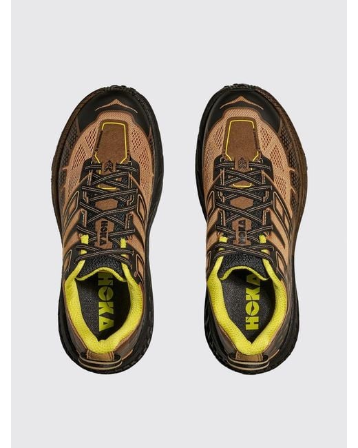 Hoka One One Brown Speedgoat 2 Mesh And Rubber Sneakers
