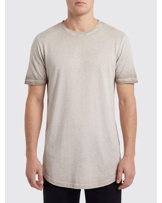 Thom Krom Gray Cotton Blend T-Shirt for men