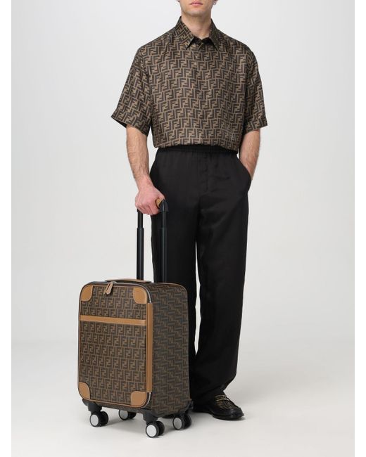 Fendi Brown Travel Bag for men