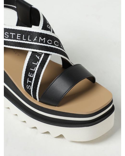 Zapatos de cuña Stella McCartney de color Black