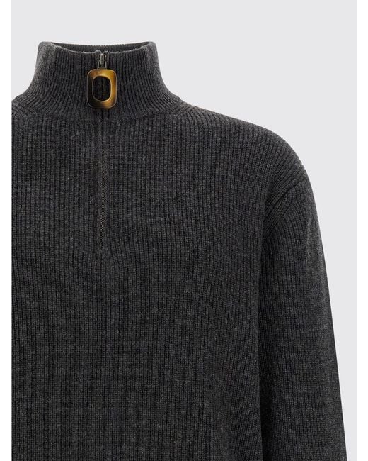 J.W. Anderson Blue High-Neck Half-Zip Jumper for men