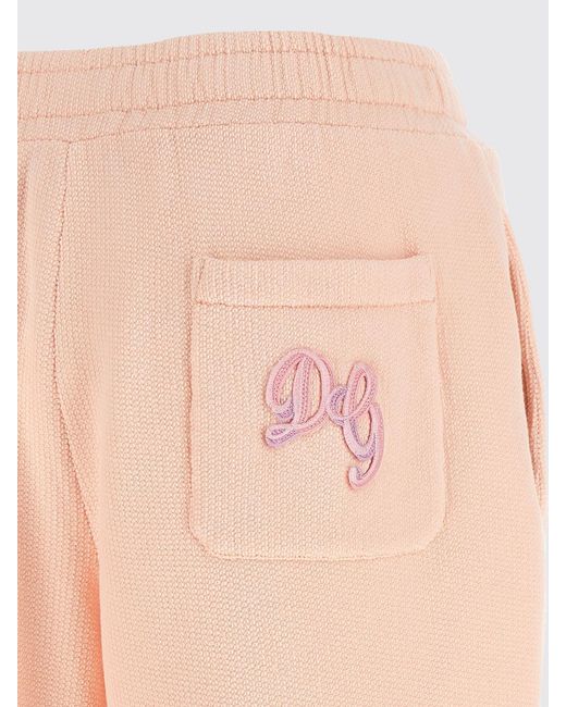 Dolce & Gabbana Pink Dolce &Amp Gabbana Cotton Jogging Trousers