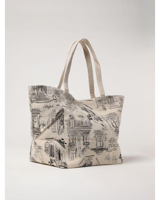 Borsa Jorge Parra X di Karl Lagerfeld in Natural