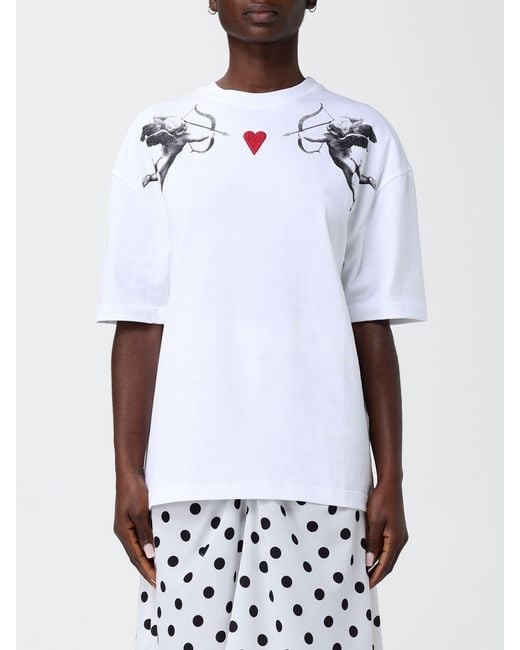 Fiorucci White Printed Cotton T-Shirt