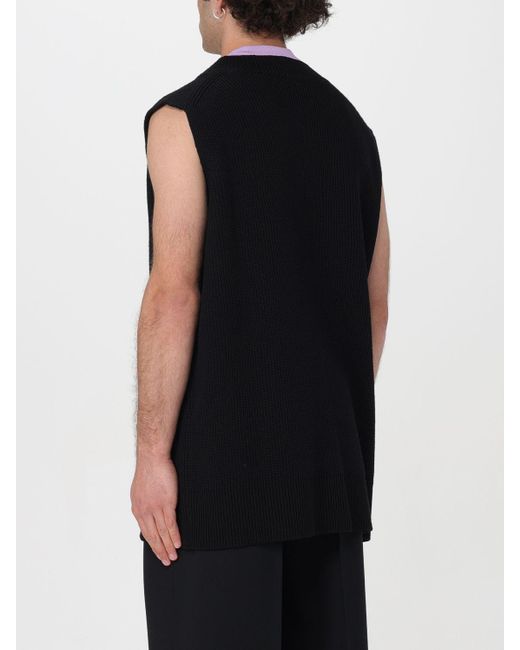 Jil Sander Black Waistcoat for men