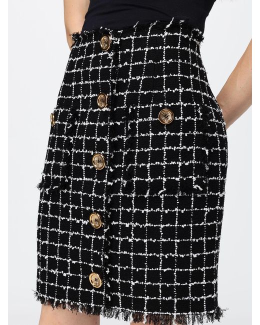 Balmain Black Skirt