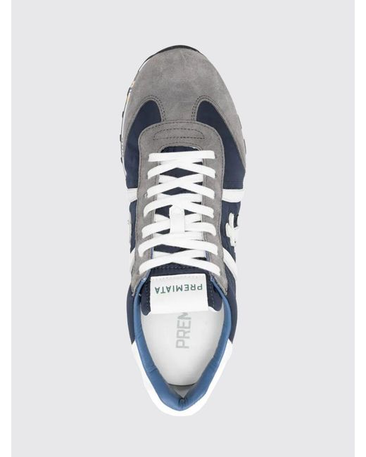 Premiata White Lucy Cotton Twill And Nylon Sneakers