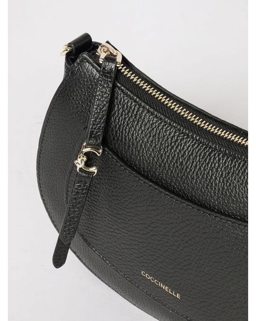 Coccinelle Gray C-Easy Grained Leather Bag