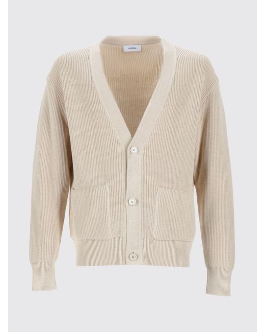 Lardini Natural Cotton Cardigan for men