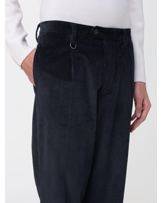 Paolo Pecora Blue Trousers for men
