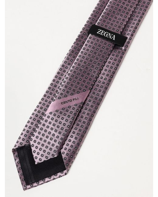Zegna Pink Tie for men