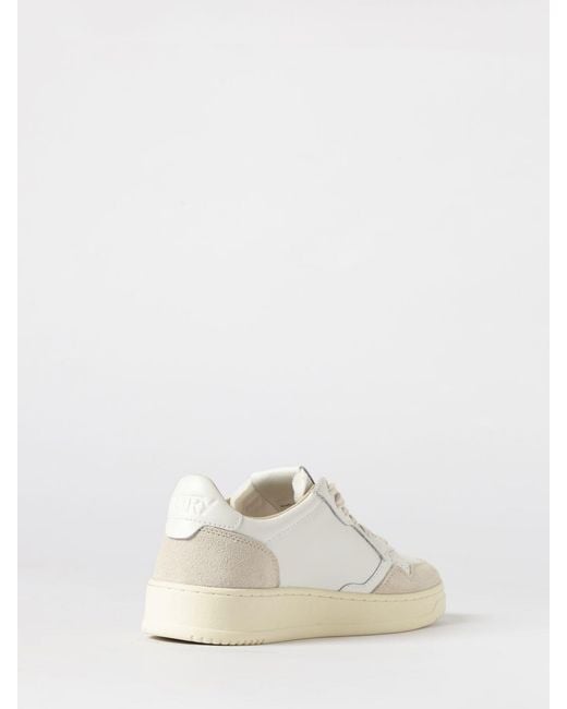 Autry Natural Medalist Low Leather Sneakers for men