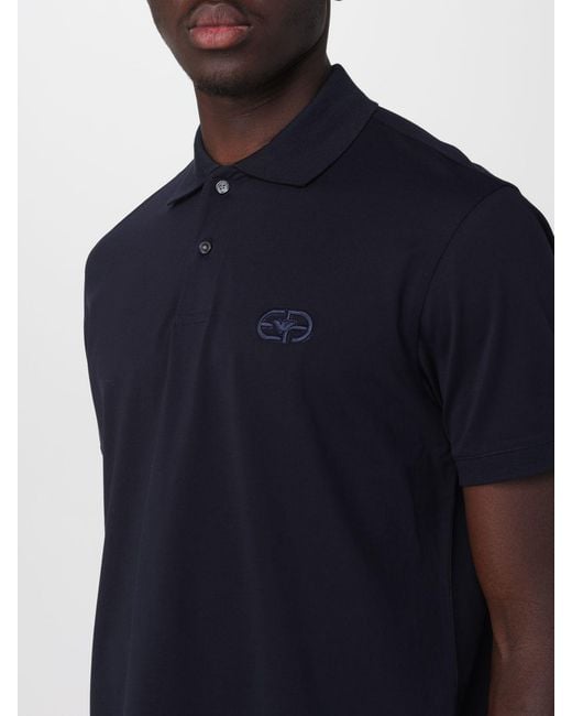 Emporio Armani Blue Polo Shirt for men