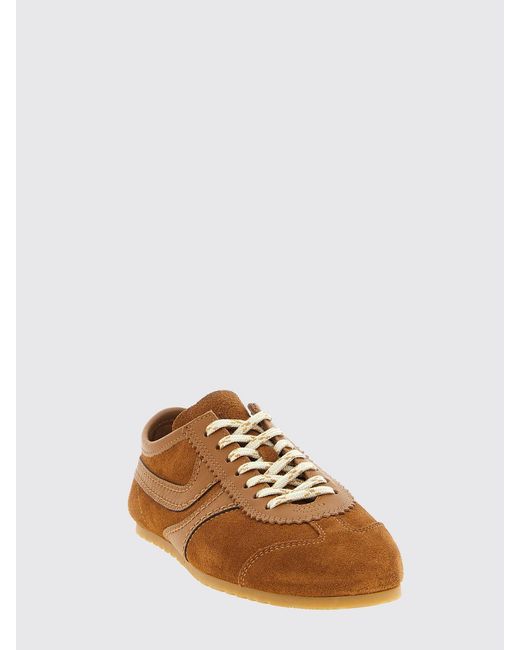 Dries Van Noten Brown Suede Sneakers for men