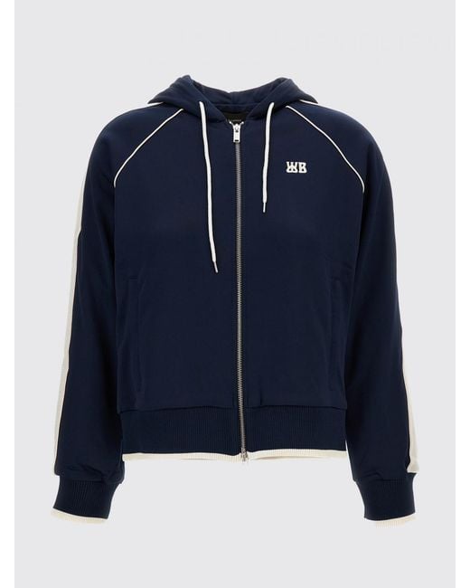 Wales Bonner Blue Cotton Blend Hoodie